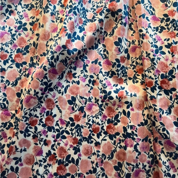 En Creme Floral Pink and Blue Dress - Picture 4 of 4